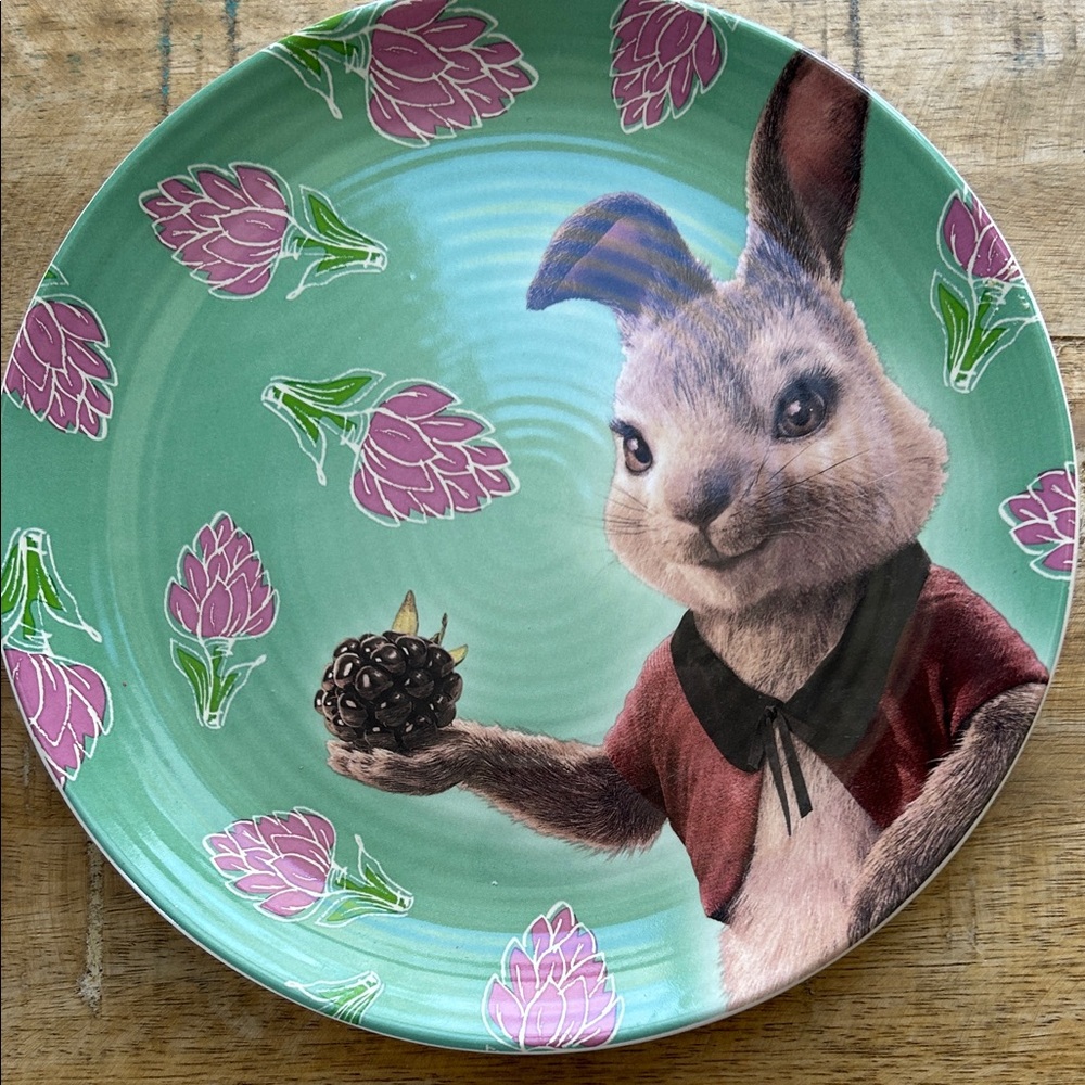World Market Ceramic Plate with Black Logo Accent - Picture 6 of 10